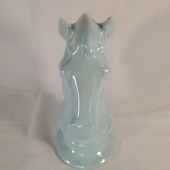 Iridescent Blue Horse Head Bust Sculpture Statue Art Home Decor Chess Bedroom - Picture 3 of 16
